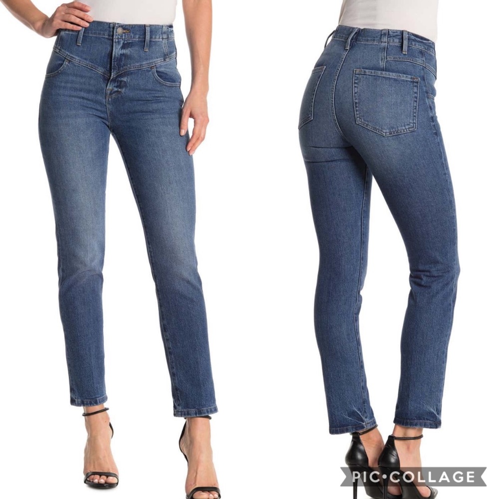 Frame Denim Western V Yoke Straight Jeans